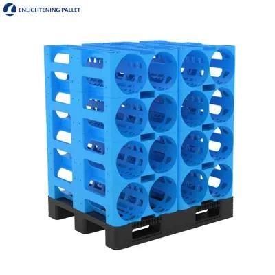 19L 5 Gallon 16 Bottles Large HDPE PP Stackable Water Bottle Cradle Four Bottle Water Rack for Water Bottle Storage