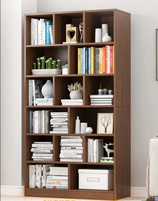 Bookshelf Racks Simple Floor Storage Home Living Room Bedroom Small Office One Wall Net Red Bookcase