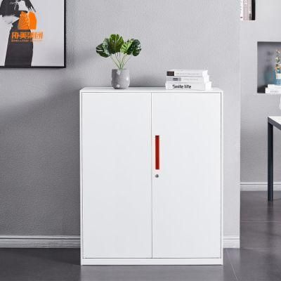 Half Height Small Metal Storage File Cabinet with 2 Shelves