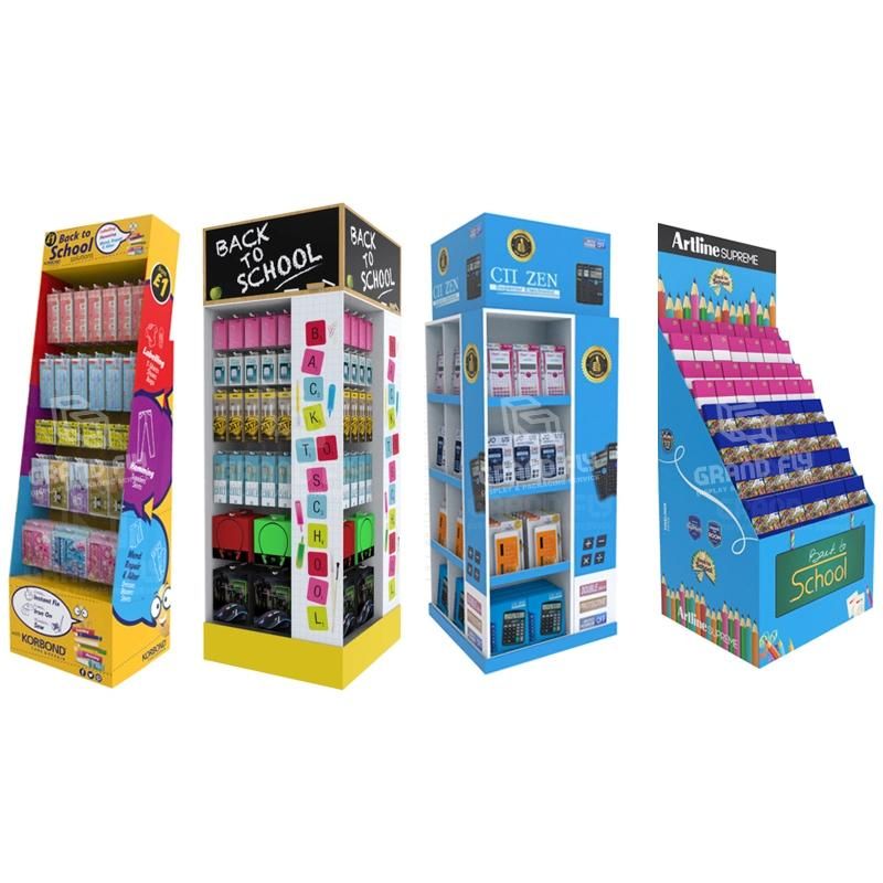 Good Quality Pop Custom Retail Cardboard Floor Display Racks for Spice