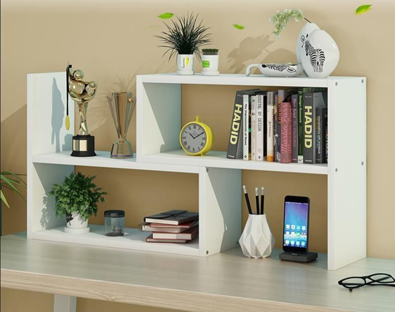 Desktop Bookshelf Children′ S Simple Desk Storage Shelf Office Combination Shelf Student Dormitory Wall Storage Bookcase