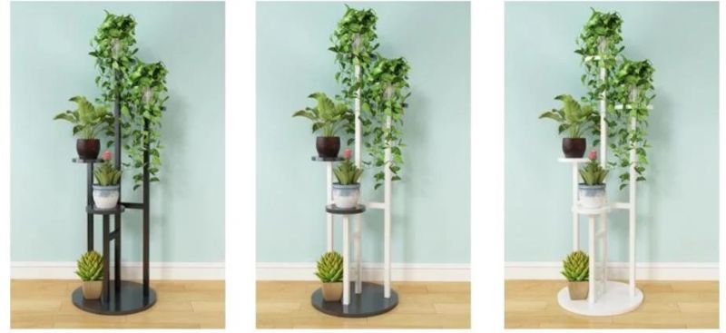 Indoor Flower Frame Flower Shelf Green Plant Stand Flower Pot Rack