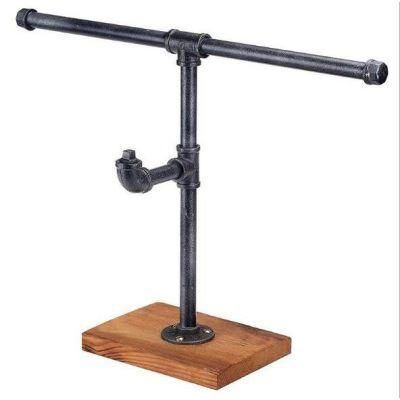 Retro Industrial Style Decorative Accessories Loft Iron Pipe Jewelry Display Stand