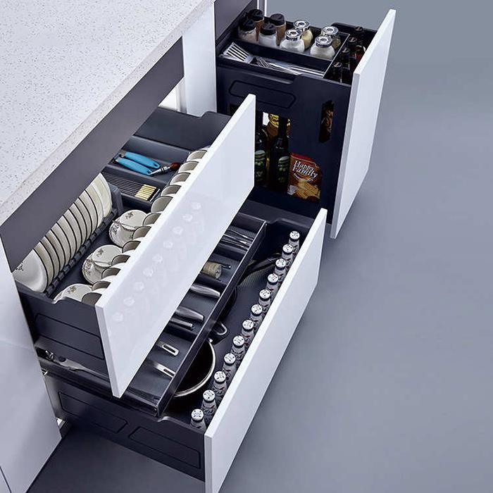 Multi-Role Kitchen Accessories Lift Basket Pull Down Shelves Cabinet Elevator Basket Rack