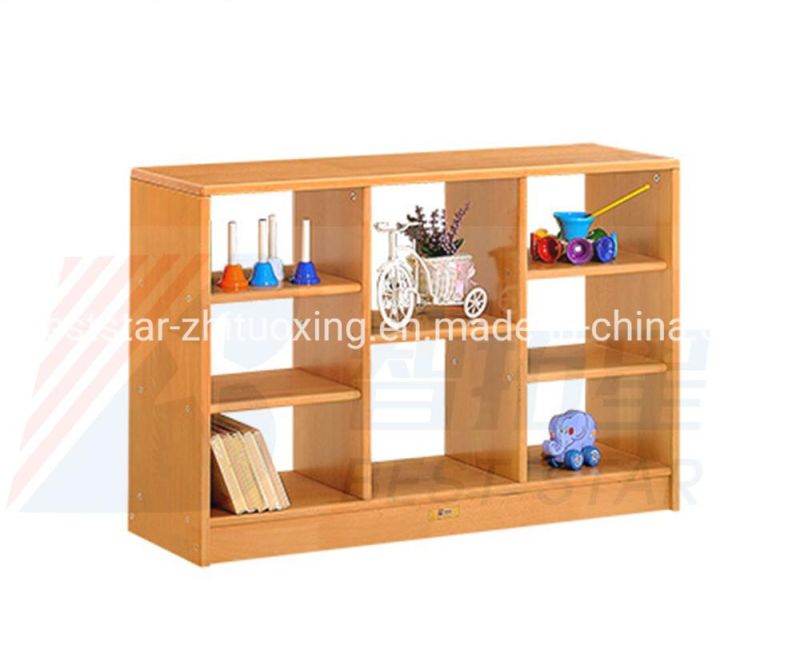 Preschool and Kindergarten Child Bookshelf and Bookcase, Playroom Furniture Kids Toy Storage Shelf and Stand, Living Room Wardrobe, Wooden Display Rack