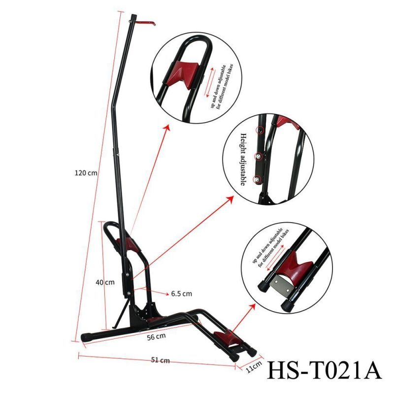 Multifunctional Steel Vertical Storage Rack Bike Parking Stand Bicycle Accessories