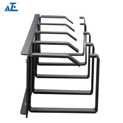 2u Horizontal Metal Cable Manager - Metal Ring Type- Server Rack Enclosure and Open Frame Rack