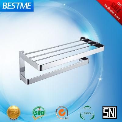 Brass Accessories Sanitary Ware Bathroom Double Towel Rack (BG-D21012)