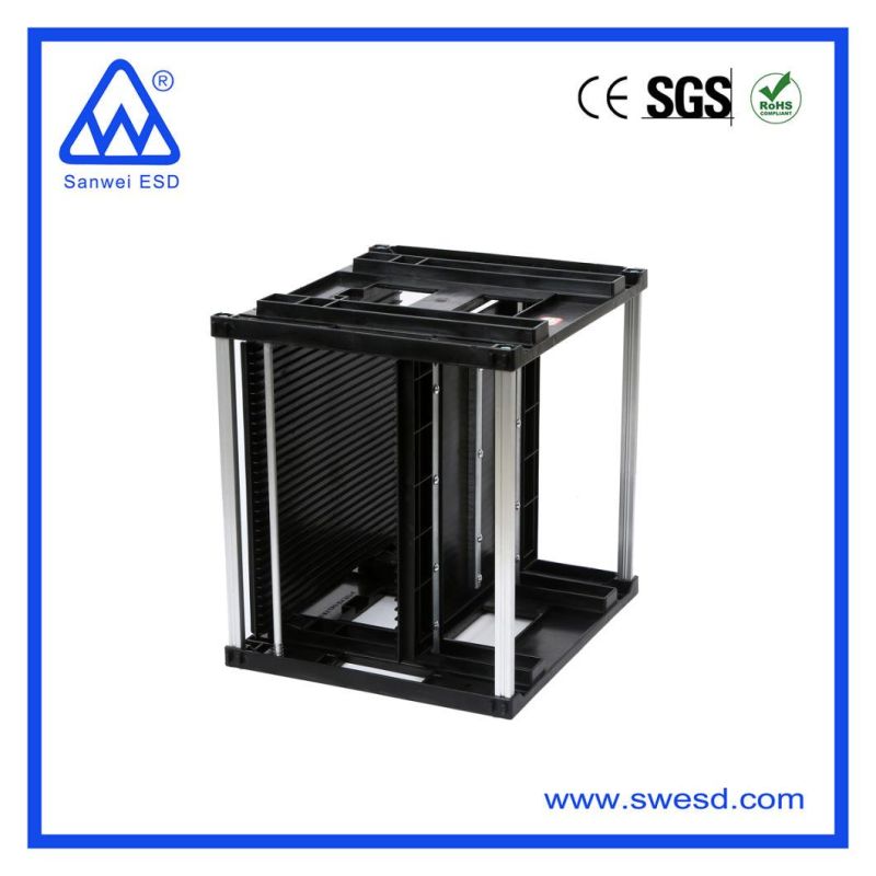 ESD Plastic Storage PCB Rack PCB Carrier for SMT Line