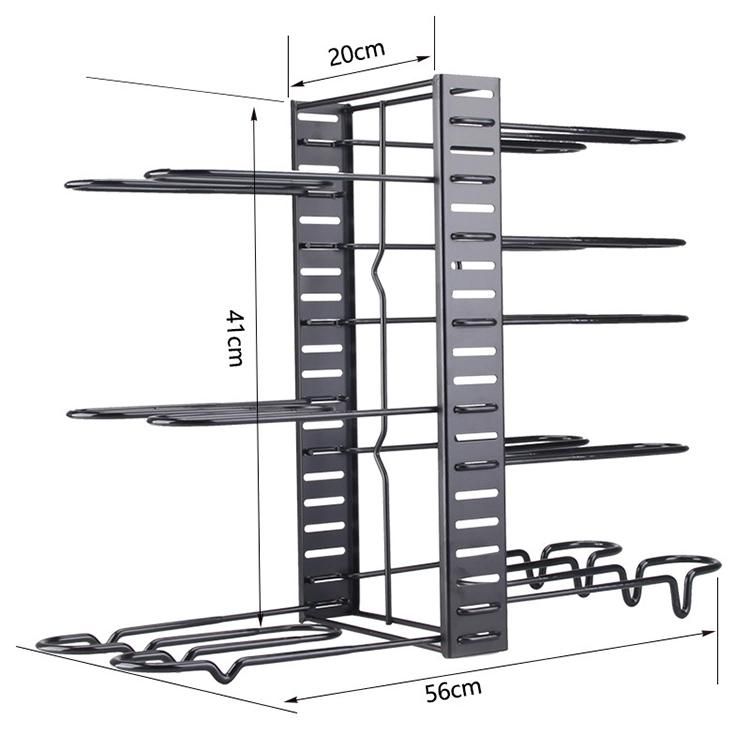 Wholesale Custom Size Stainless Steel Kitchen Storage Shelf 3-Tier Kitchen Storage Dish Rack