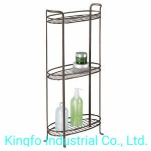 3 Tier Metal Bathroom Wire Organizer Shelf Shower Caddy-Shower Rack-Oval Style Kfs60023-26