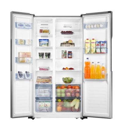 516L No Frost Stainless Steel Side by Side Fridge Refrigerator with Icemaker