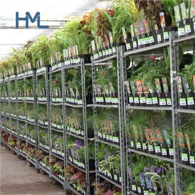 Four Wheel Farmers Market Garden Center Flower Greenhouse Cart for Plants