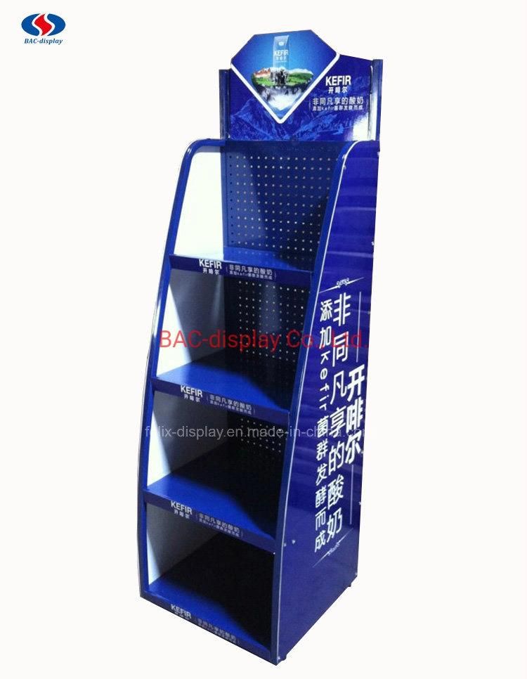 Metal Wire Shelf Display Rack / Beer Advertising Bottle Display Rack