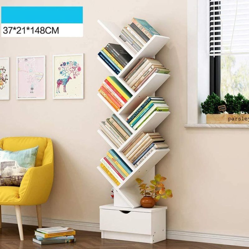 Tree-Shaped Bookshelves Three-Dimensional Bookcases Floor Racks