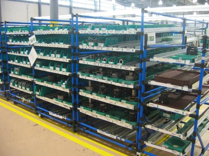 Industrial Supplier Lean Pipe Aluminum Pipe Flow Rack Storage Rack Custom Design Shelf