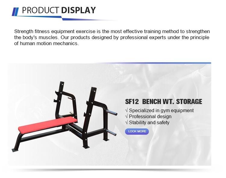 Hot Sale Body Building Custom Logo Fitness Gym Equipment Storage Rack