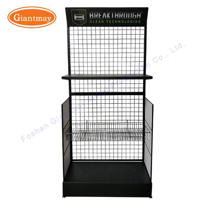 Modern Iron Wire Mesh Shelf Display Stand Phone Accessory Rack