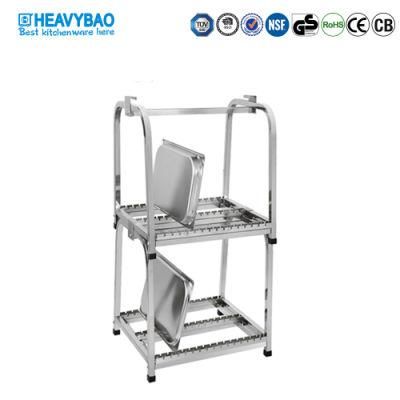 Heavybao Stainless Steel Commercial Hotel Gn Pan Storage Rack