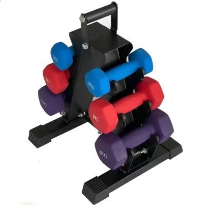 Gym Fitness Sporting Multi Function Hex Dumbbell Storage Rack Standing