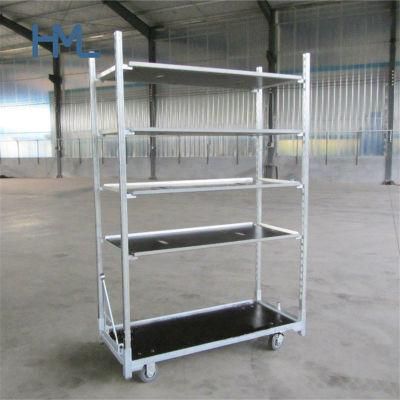 High Quality Greenhouse Transport Metal Galvanized Plant Garden Nursery Trolleys