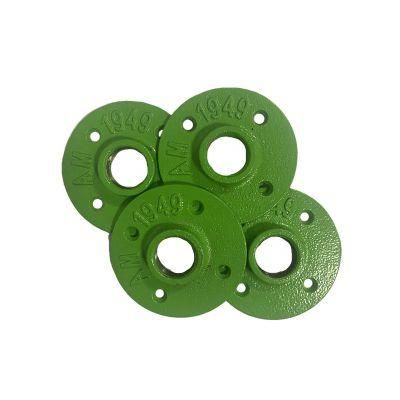 Garden Furniture Black Decorative Malleable Cast Iron 4 Holes Floor Flange Industrial Pipe Shelf Flange