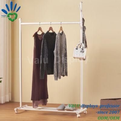 Easy to Install Adjustable Bedroom Storage Shelf Drying Clothes Rack for Home