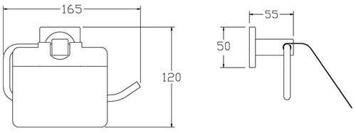 Ax22-301 Stainless Steel Bathroom Accessories Paper Holder with Cover