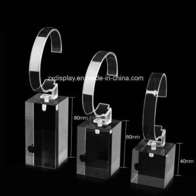 Transparent Acryl Plexiglass Scartier Watch Display Stand