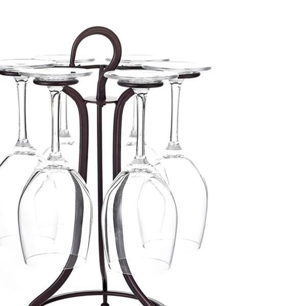 Countertop Metal Wine Glass Holder Freestanding Tabletop Stemware Storage Rack