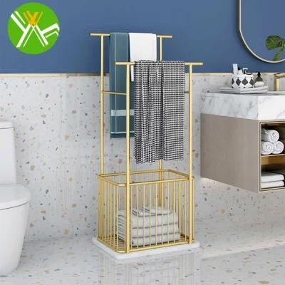 Multifunctional Metal Bathroom Racks Luxury Bathroom Standing Rack for Bathroom Decoration