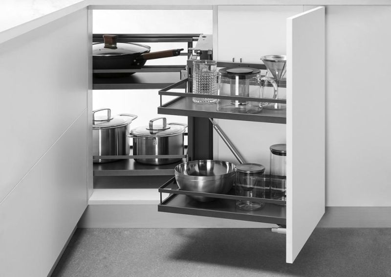 Magic Corner Base Cabinet Pull out Storage Rack