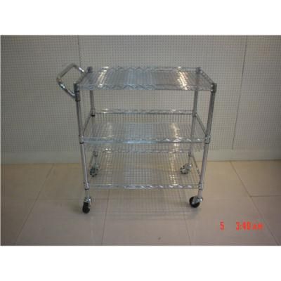 Shelving Rack Medical Rolling Cart Kitchen Cart Office Storage Cart Hotel Utility Cart