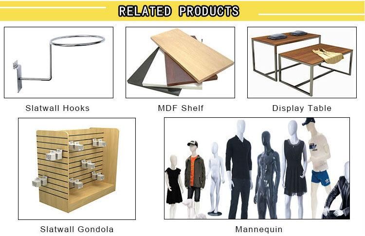 Luxury LED Light Gold Display Stand Rack Metal Shelf for Retail Store Clothing Garment Shoe Bag Goods Display