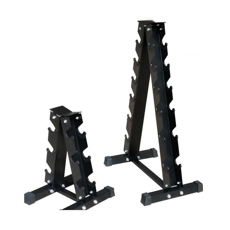 Commercial Steel Fitness Equipment Commercial Gym Household Use Black Dumbbell Storage Rack