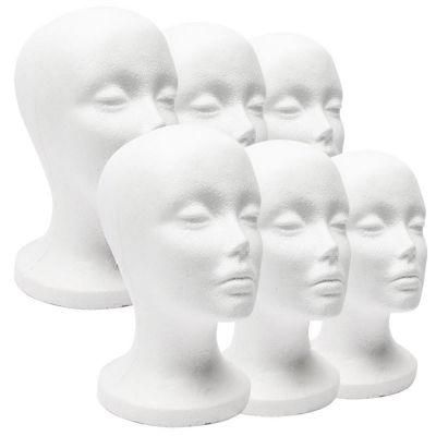 Female Styrofoam Foam Mannequin Manikin Head Model Hat Glasses Display Stand Rack