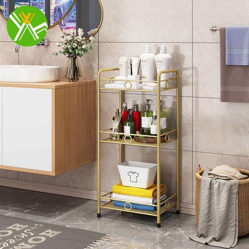 Multifunctional Rack Shelf Bathroom Luxury Gold Bathroom Rack for Bathroom Decoration