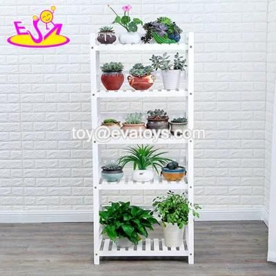 High Quality White Wooden Garden Rack for Plants W08h108b