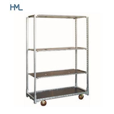 PP Shelves Outdoor Garden Nursery Plant Transport Steel Shelves Danish Cart