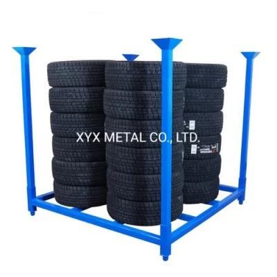Post Removable Dismounted Protabl Storage Tyre Rack for PCR Tires