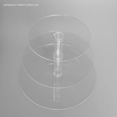 Round Acrylic Cupcake Display Tower Wedding Cake Display Stand