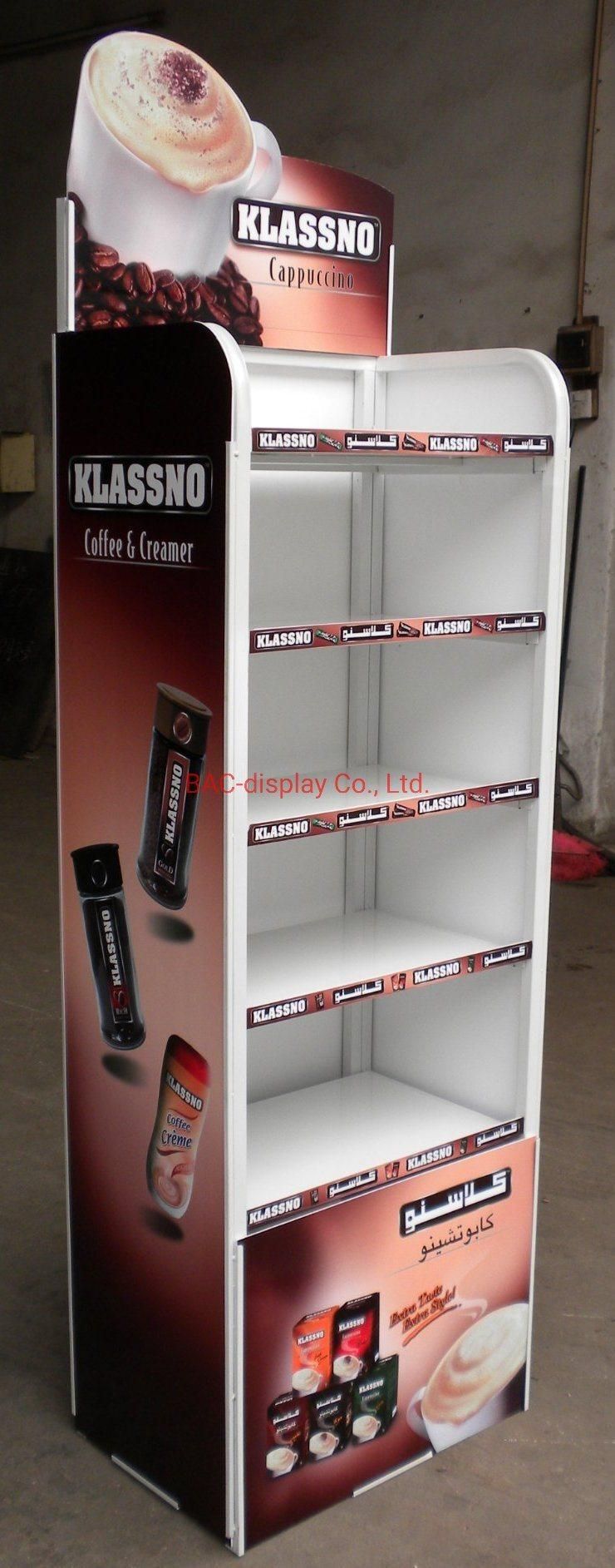 New Design 4 Tier Metal Board Display Wine Bottle Rack