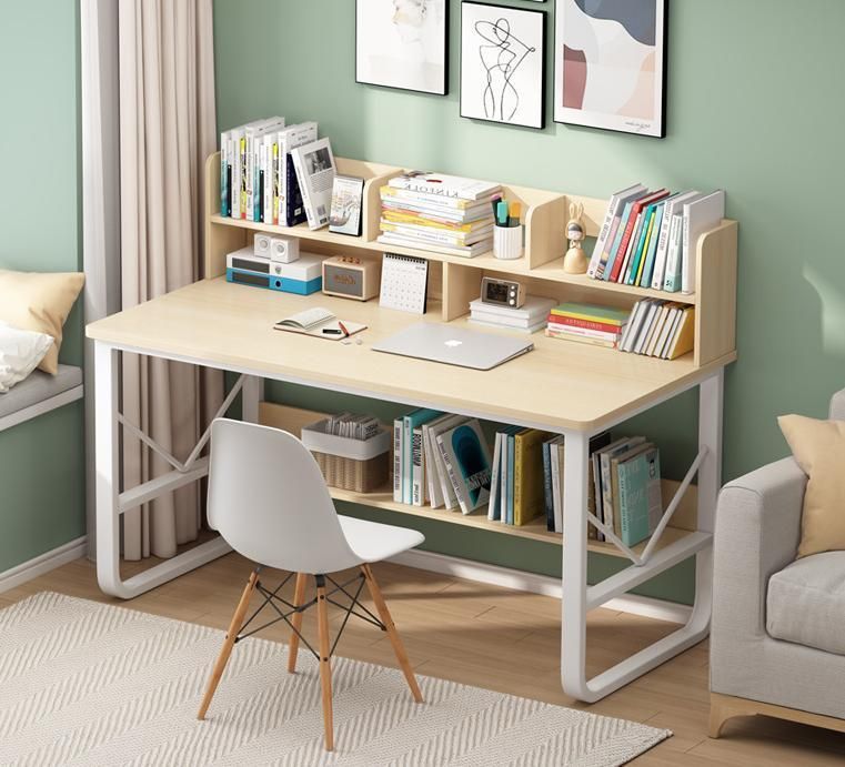 Computer Desk Bookshelf One Table Middle School Student Desk Chair Set