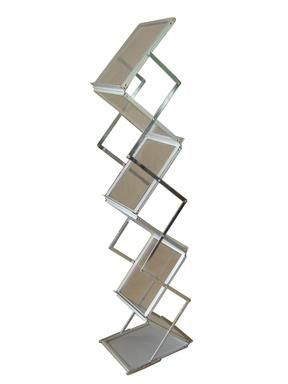 Folding Acrylic Brochure Stand Magazine Display Rack (PM-04)