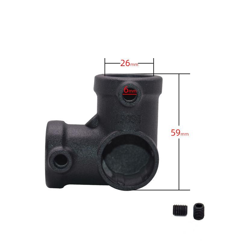 Black Coating Aluminum Quick Release 26.9mm Key Clamp Fittings