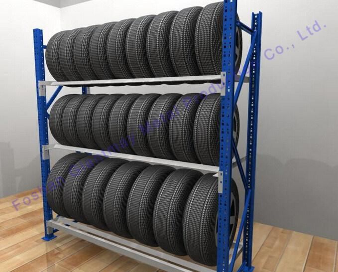 Heavy Duty Metal Car Truck Warehouse Display Stackable Storage Tire Rack
