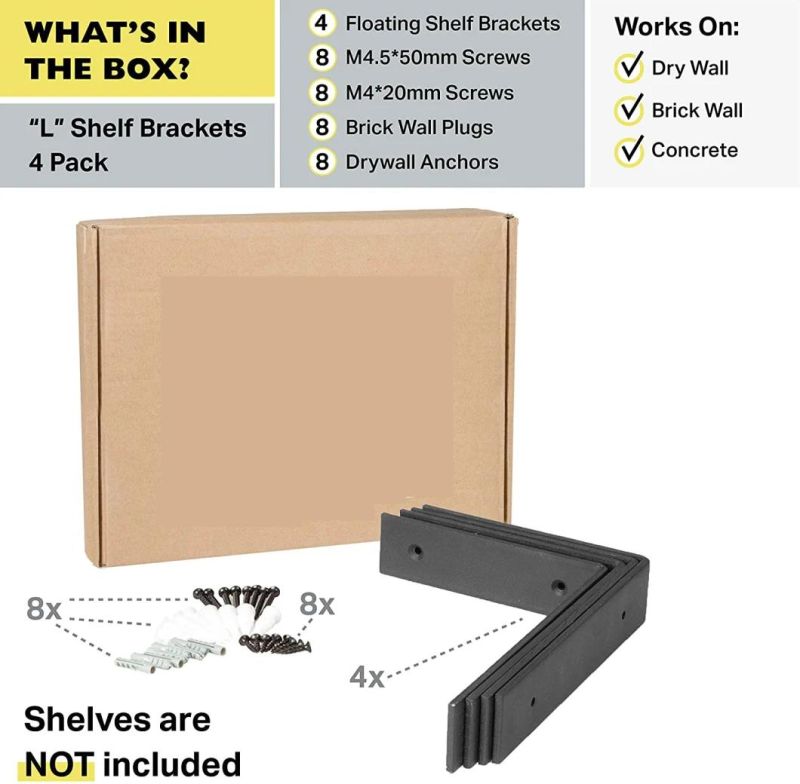 Heavy Duty 6 Inches L Brackets