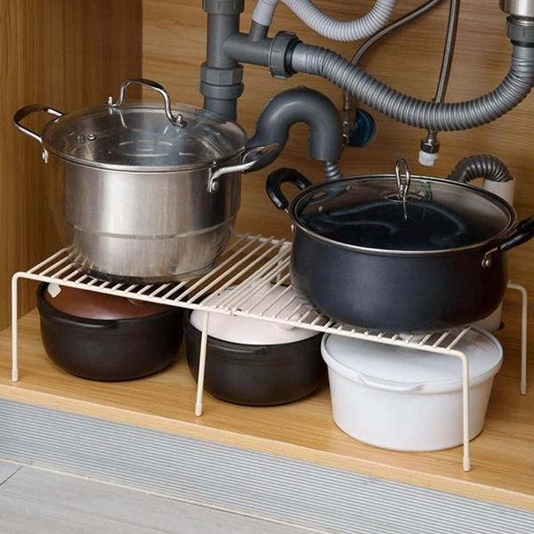 Kitchen Countertop Organizer Holder Rack Storage Shelf with Anti-Slip Pad