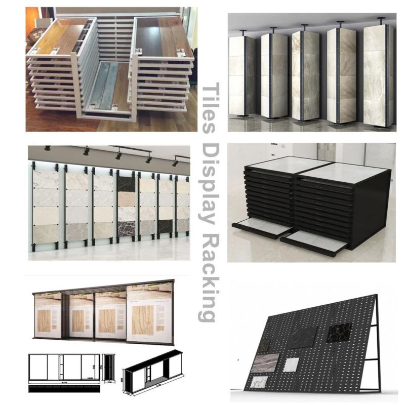 Waterfall Tile Display Stands Stone Marble Sample Display Racks From China