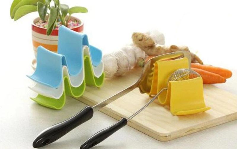 New Creative Wave Pot Cover Holder Multifunctional Spoon Holder Rack Pot Lid Stand Rack Kitchen Accessories